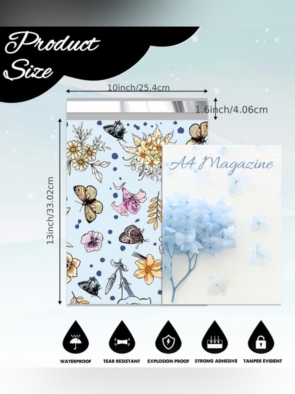 590pcs Shipping Bundle 30 Poly Mailers, 30 Gift Bags, 30 Cards & 500 Stickers - Picture 2 of 16